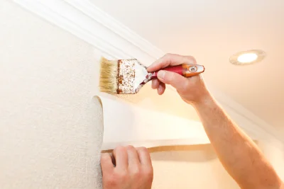 Pose de papier peint à Ancizan — revêtements muraux et toiles de verre